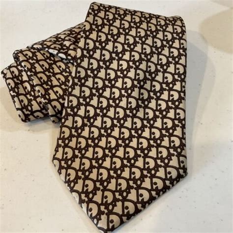 Vintage Christian Dior cravates tie AOP Jordan Marsh Silk DIOR 